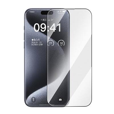 Защитное стекло для iPhone 15 Pro Max Baseus Crystalline Series Full-Coverage HD Tempered Glass Screen Protector