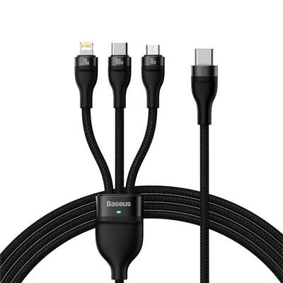 Кабель 3-в-1 Baseus Flash Series Ⅱ One-for-three Fast Charging Cable Type-C to M+L+C 100W