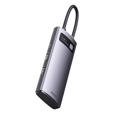 USB-хаб Baseus Metal Gleam Series 6-in-1 Multifunctional