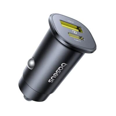 Автомобильное зарядное OS-Baseus GoTrip Car Charger C+U 30W