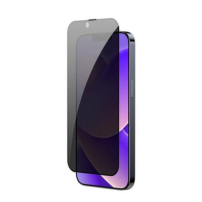 Защитное стекло для iPhone 14 Max/14 Pro Max Baseus Full-coverage All-glass Peep-proof Tempered Glass Film 0.3mm  (Cellular Dust-proof)
