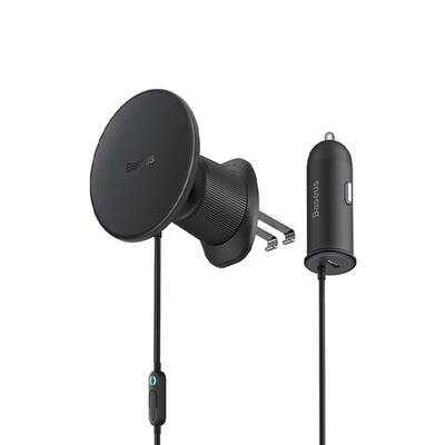 Магнитный держатель с беспроводной зарядкой Baseus CW01 Magnetic Wireless Charging Car Mount 40W (Wireless Charging Claw Editon)