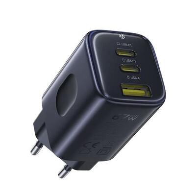 Сетевое зарядное OS-Baseus PicoGo AE11 Fast Charger 2C+U 67W