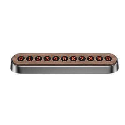 Автовизитка Baseus Wood Texture Temporary ParkingNumber Plate