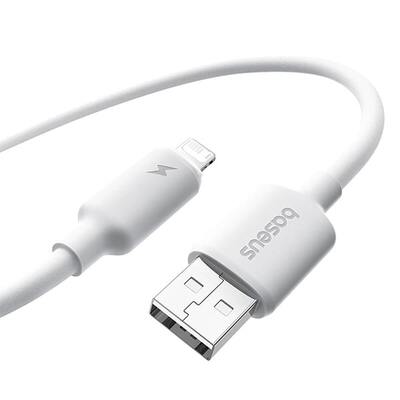 Кабель Baseus Foamed Silicone Fast Charging Data Cable USB-A to iP 2.4A