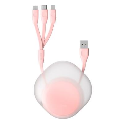 Кабель Baseus Let's go Little Reunion One-Way Stretchable 3-in-1 Data Cable