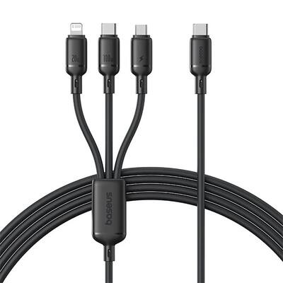 Кабель 3-в-1 OS-Baseus Silky One-for-Three Fast Charging Cable USB-C to M+L+C 100W