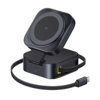 Беспроводное зарядное OS-Baseus PicoGo Series 2-in-1 Magnetic Wireless Charger Qi2 67W