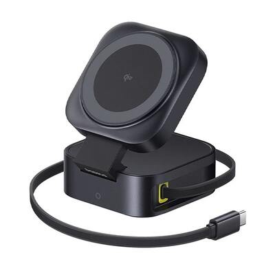 Беспроводное зарядное OS-Baseus PicoGo Series 2-in-1 Magnetic Wireless Charger Qi2 67W